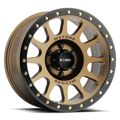 Method Race Wheels 305 NV, 20x10 with 6 on 5.5 Bolt Pattern - Bronze / Black - MR30521060918N